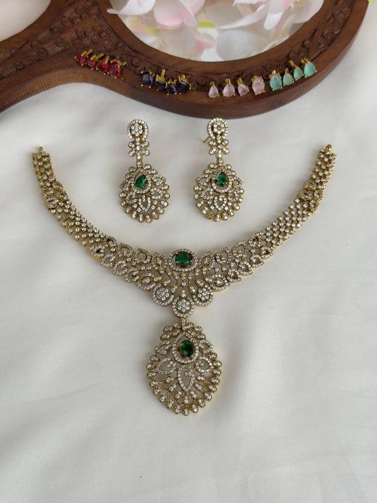 5-in-1 Interchangeable AD Stone Necklace N191