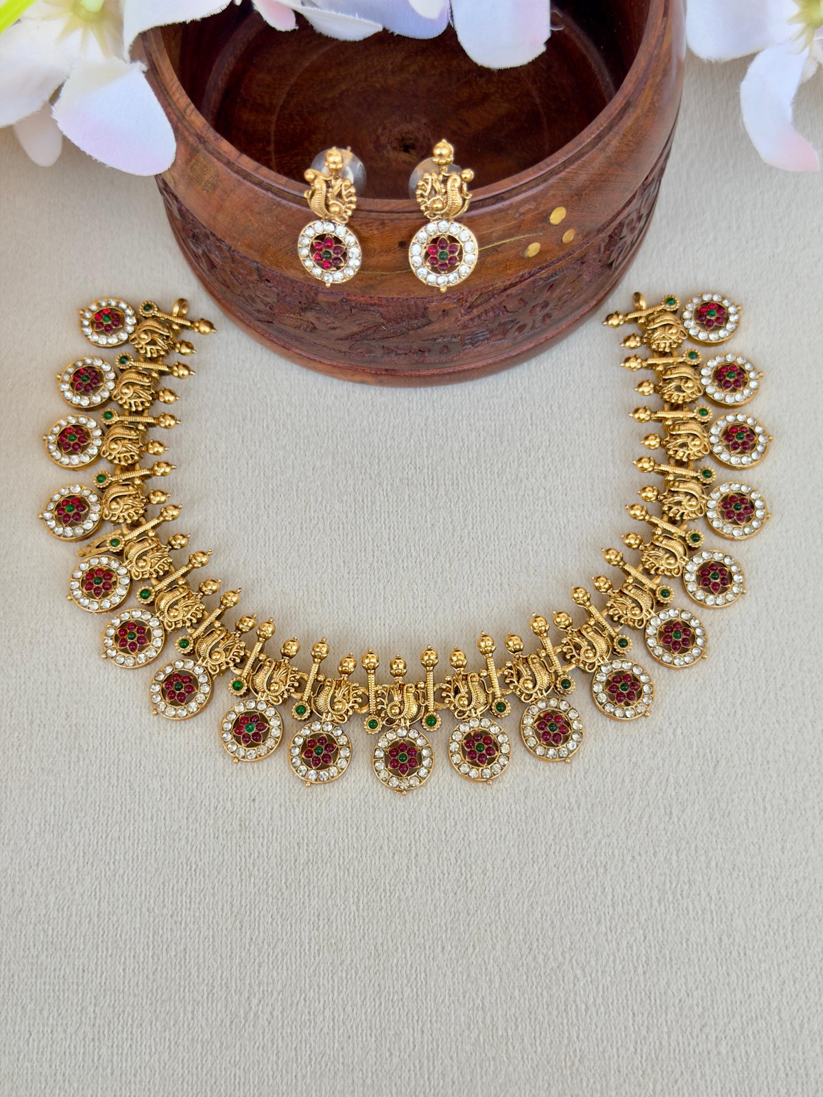 Antique Bottu Mala Necklace N044