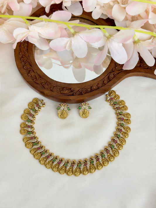 Peacock Coin Necklace N208