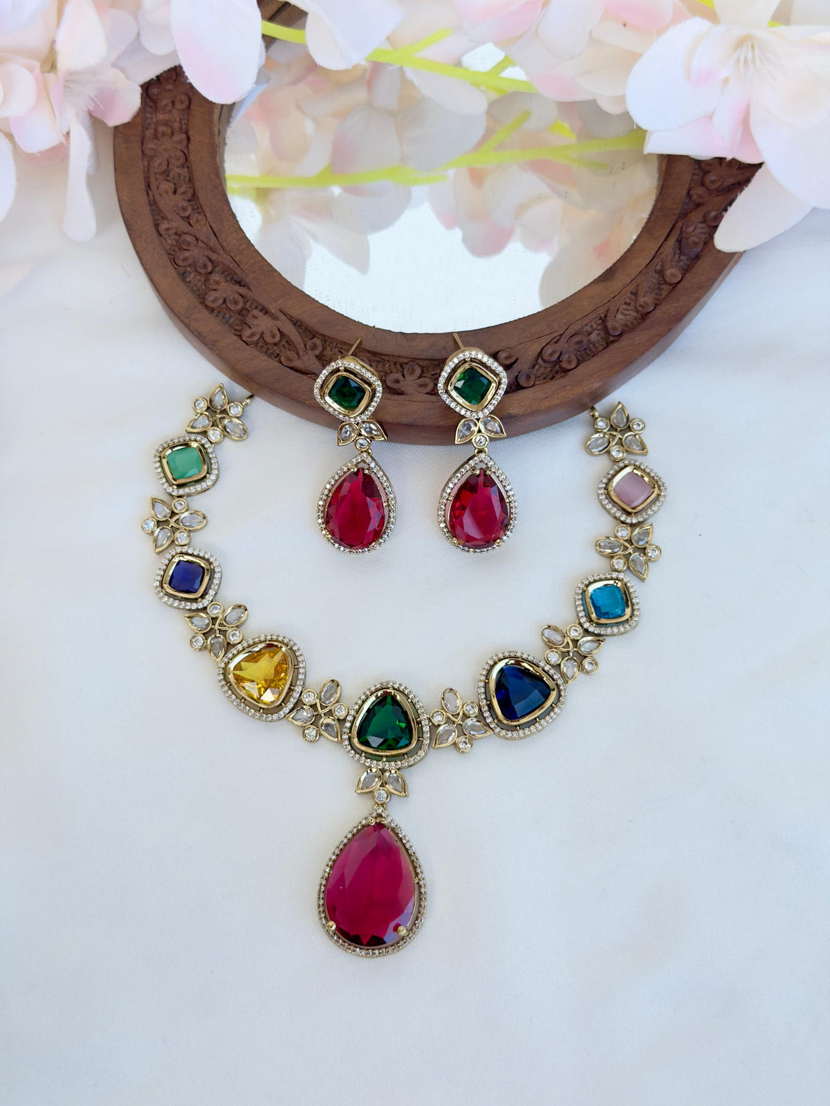 Premium Multi Stone Necklace N206