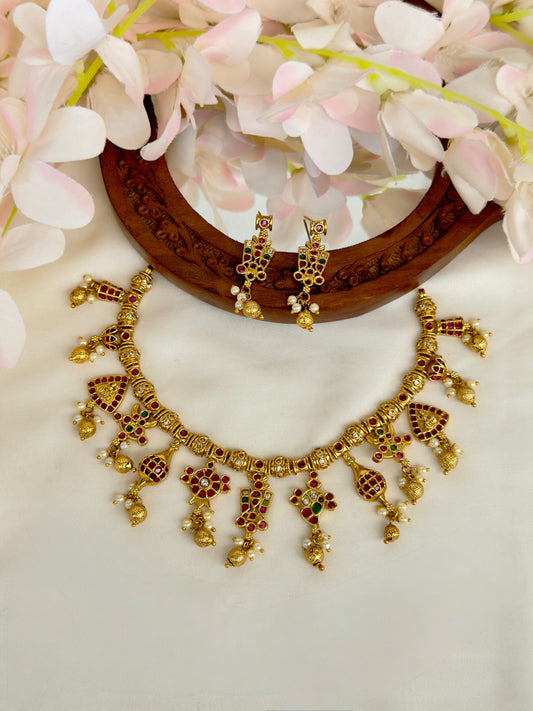 Premium Perumal Sangu Chakra Necklace N198