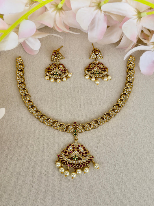 Premium Vintage Attigai Necklace N086
