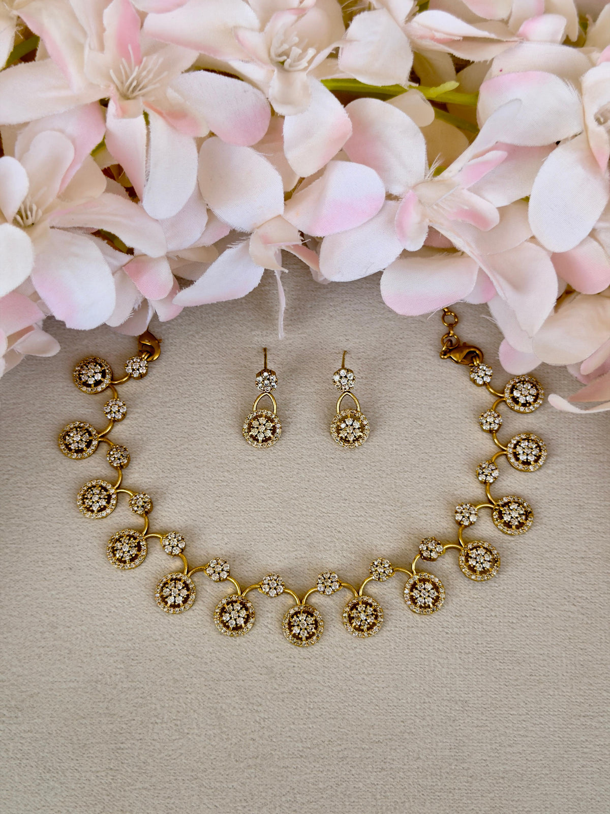 Stunning AD Stone Necklace N061